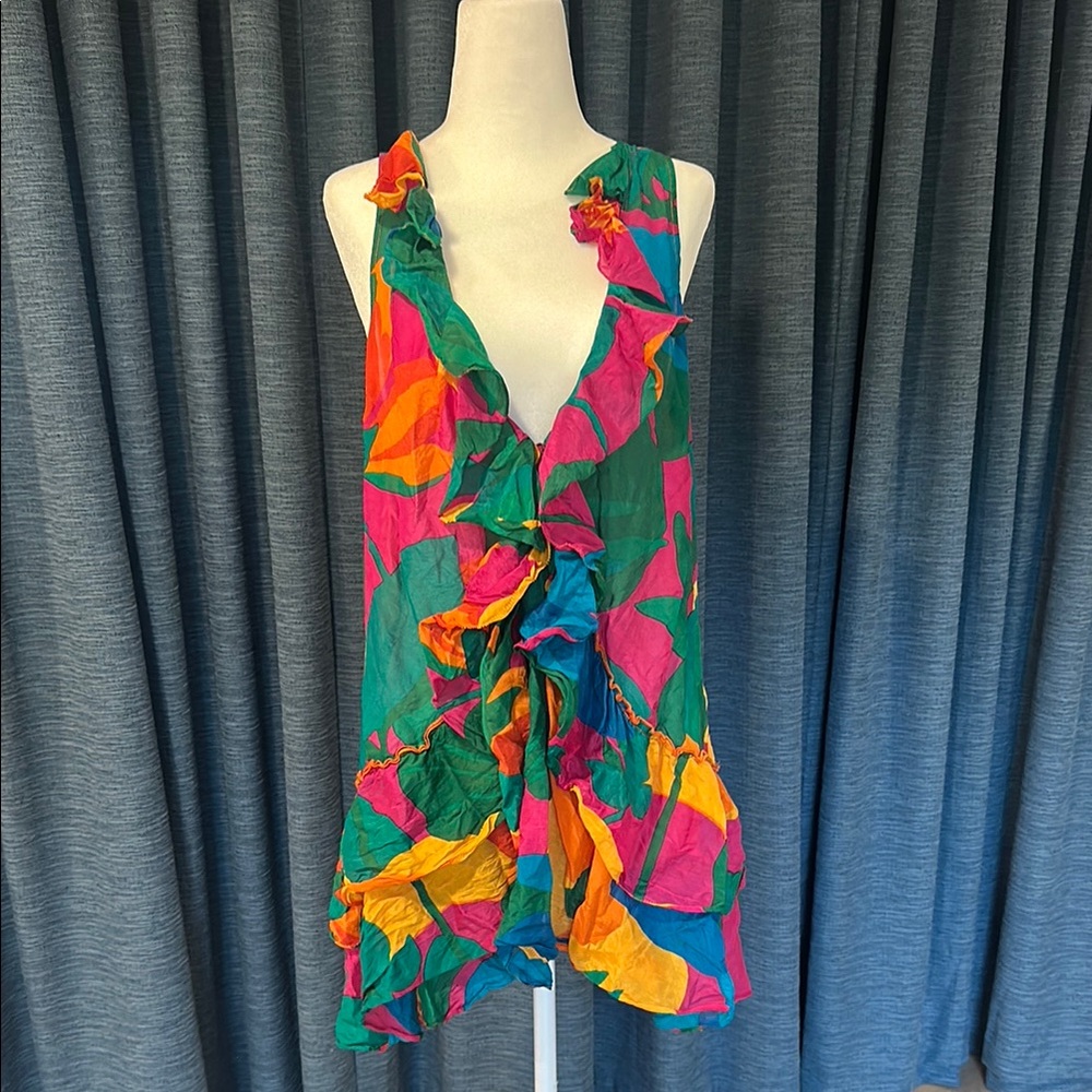 Diane Von Furstenberg Multicolor Silk cover up